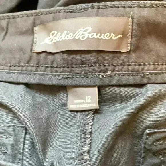 Eddie Bauer Hi-rise women’s NWOT Blue /Gray Lightweight Straight Leg Pants - Picture 5 of 14